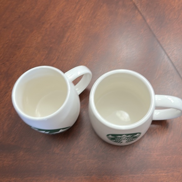 2 Starbucks Coffee Mugs Curved Siren Logo - Picture 2 of 7